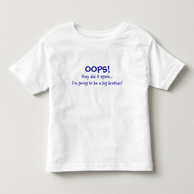 Camiseta Infantil Mãe com um bebê grande irmão (Frente)