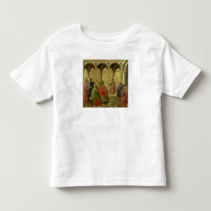 Camiseta Infantil Maesta: Cristo entre os doutores, 1308-11