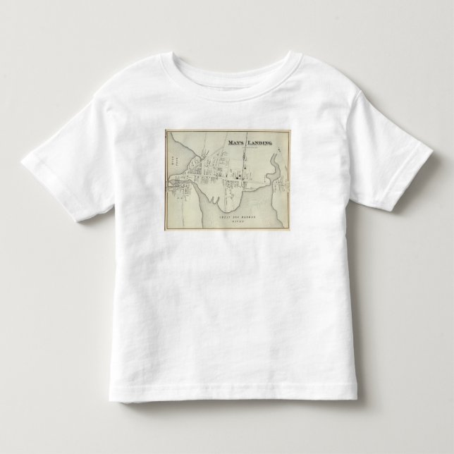 Camiseta Infantil Maio que aterram, New-jersey (Frente)