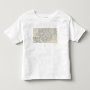 Camiseta Infantil Mapa 6 da Bicicleta de Wisconsin