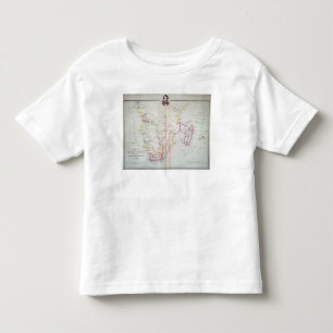 Camiseta Infantil Mapa da ilustração de África do Sul