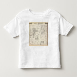 Camiseta Infantil Mapa da seção do NE 1/4 Tulare County de T19S R20E