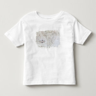 Camiseta Infantil Mapa de Ámérica do Sul