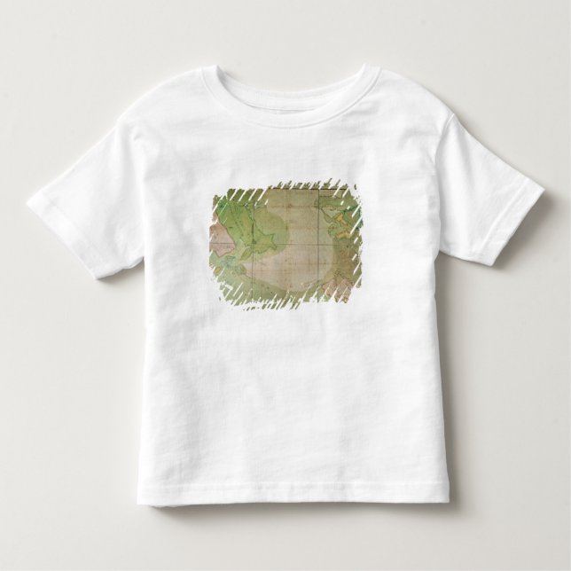 Camiseta Infantil Mapa de descobertas novas (Frente)