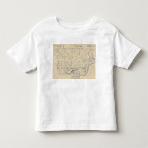Camiseta Infantil Mapa de estradas 5 da bicicleta de Wisconsin