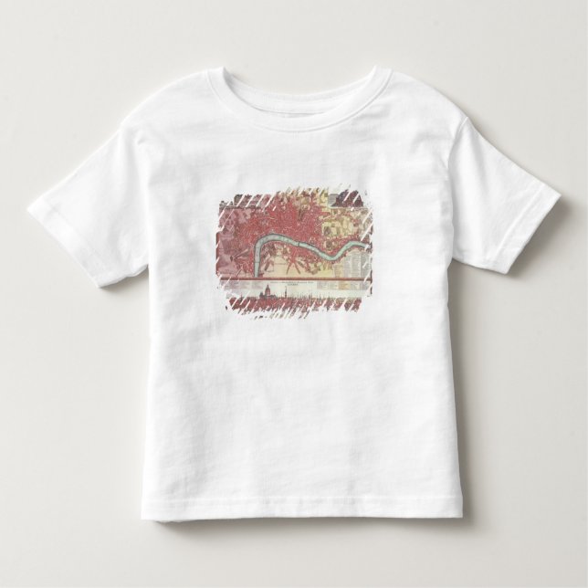 Camiseta Infantil Mapa de Londres (Frente)