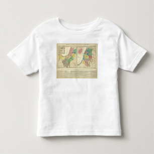 Camiseta Infantil Mapa do atlas de Canaan - de Israel