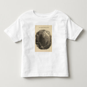 Camiseta Infantil Mapa do hemisfério ocidental por Goodrich