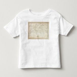 Camiseta Infantil Mapa do mundo