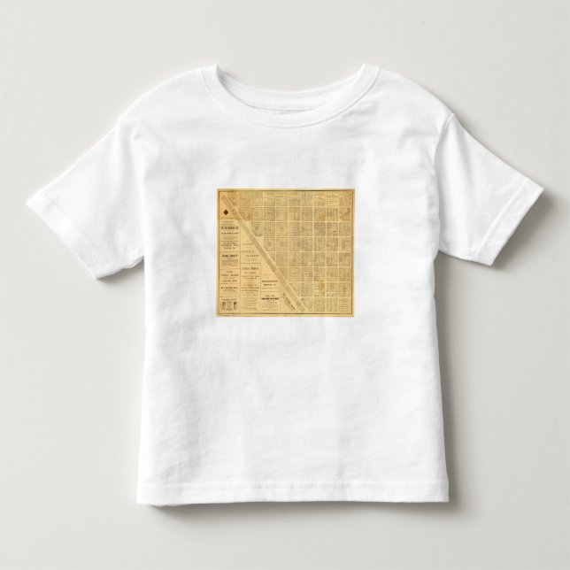 Camiseta Infantil Mapa do negócio de San Francisco (Frente)
