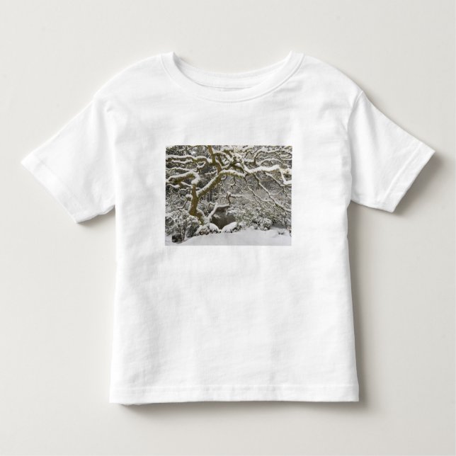 Camiseta Infantil Mapa japonês coberto de neve (Frente)