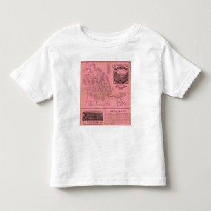 Camiseta Infantil Mapa superior das montanhas brancas