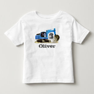 Camiseta Infantil Máquina escavadora conhecida do escavador do