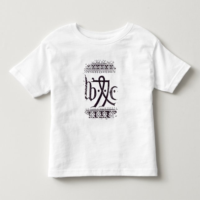 Camiseta Infantil Marca do impressão de William Caxton (Frente)