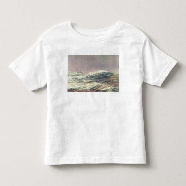 Camiseta Infantil Maré de Ebb, alcance longo, 1881 (Frente)