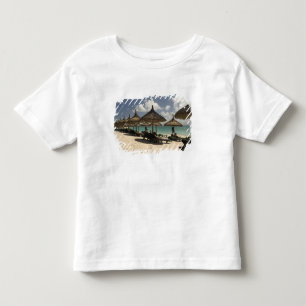 Camiseta Infantil Mauritius, Poste de Flacq. Cena de praia no