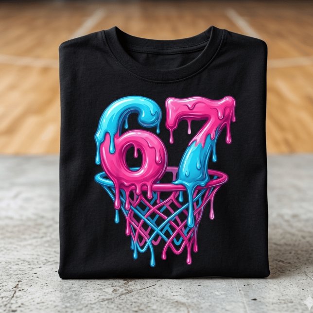 Camiseta Infantil Meme de Basquete Engraçado Drip  (Criador carregado)