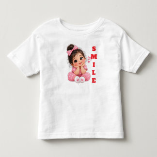 Camiseta Infantil Menina com Laço Rosa |
