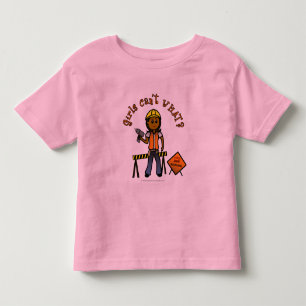 Camiseta Infantil Menina de Construção Escura