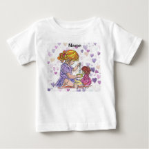 Camiseta Infantil Menina e Boneca 