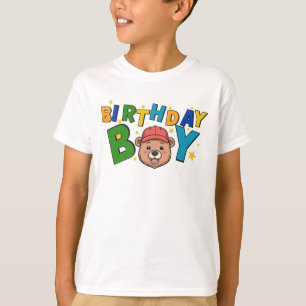 Camiseta Infantil Menino de Aniversário Meninos