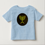 Camiseta Infantil Menorah Flame<br><div class="desc">Uma renderização digital da menorah judaica de sete ramificações (hebraico: מְ נ וֹ ה ‎). A menorah de sete ramificações, usada no santuário portátil montado por Moisés na selva e, mais tarde, no Templo em Jerusalém, tem sido símbolo do judaísmo desde a Antiguidade e é o emblema no casaco de...</div>