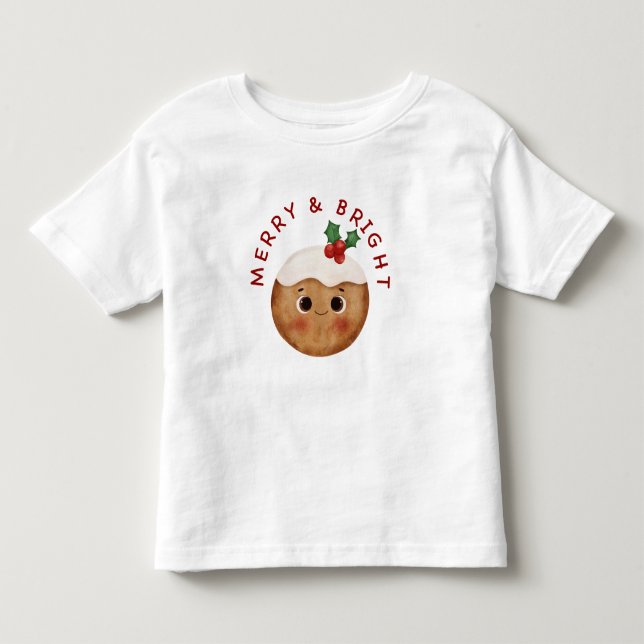 Camiseta infantil Merry & Bright Natal  (Frente)