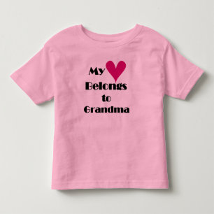 Camiseta Infantil Meu Coração Pertence à Vovó