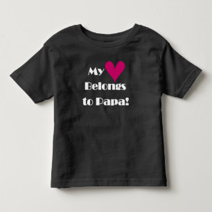 Camiseta Infantil Meu Coração Pertence ao Papa