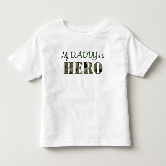 Camiseta Infantil Meu PAI é um HERO (Frente)
