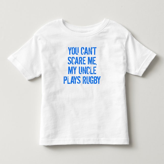 Camiseta Infantil Meu tio Plays Rugby (Frente)