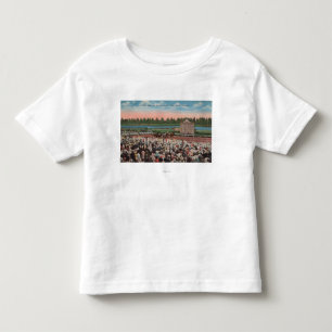 Camiseta Infantil Miami, FL - vista do parque de Hialeah com cavalo