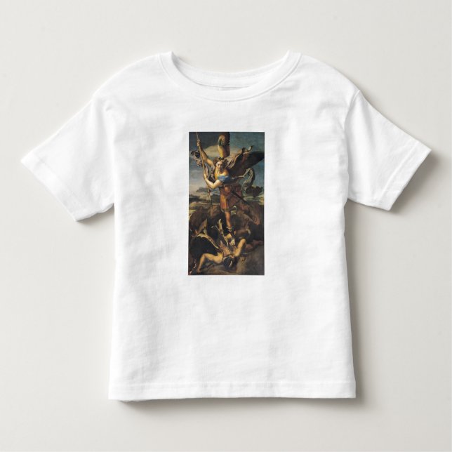 Camiseta Infantil Michael Overwhelming the Demon, 1518 (Frente)