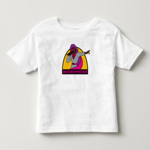 Camiseta Infantil Microfone - criança