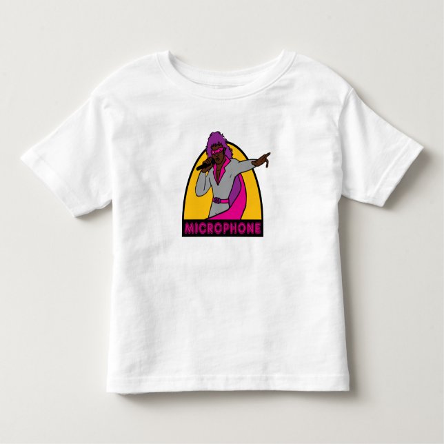 Camiseta Infantil Microfone - criança (Frente)