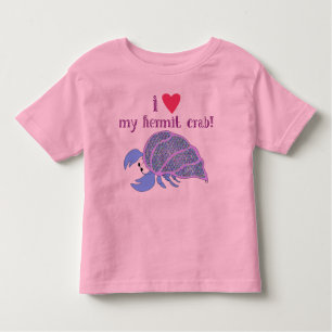 Camiseta Infantil Mim coração meu caranguejo de eremita