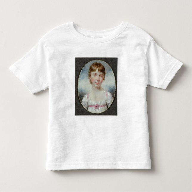 Camiseta Infantil Miniatura de uma menina (Frente)