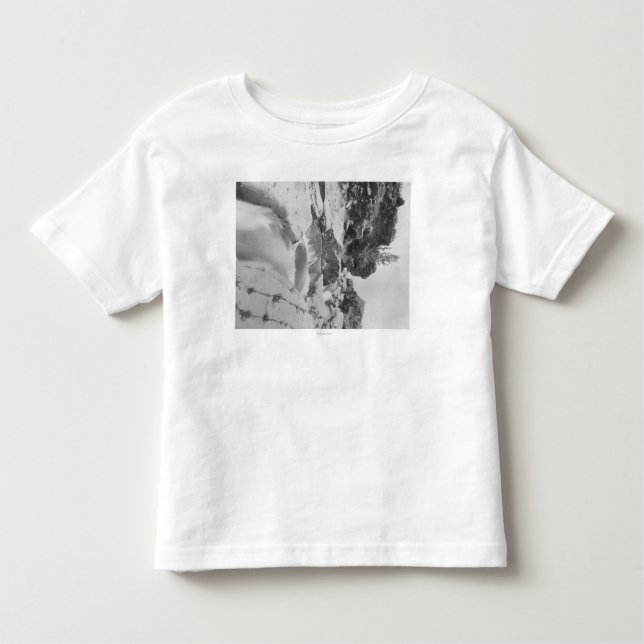 Camiseta Infantil Minnekahta cai perto da fotografia de Hot Springs (Frente)