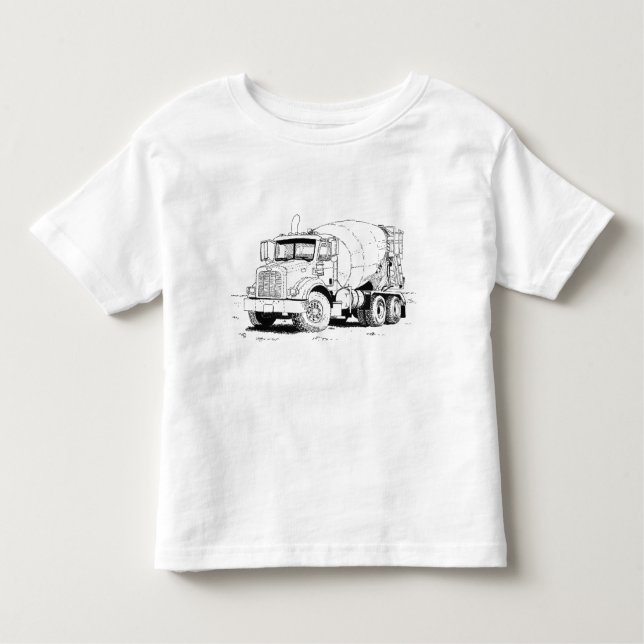 Camiseta Infantil Misturador de cimento (Frente)