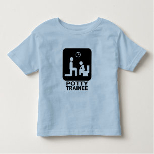 Camiseta Infantil Miúdos do estagiário do Potty - luz