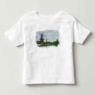 Camiseta Infantil Moinhos de vento holandeses, 1884