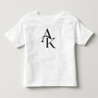 Camiseta Infantil Monograma AK Minimalista