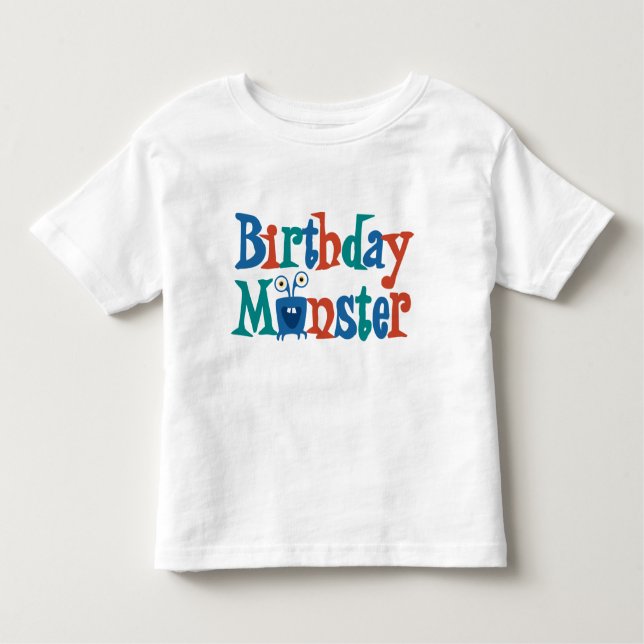 Camiseta Infantil Monstro de Aniversário (Frente)