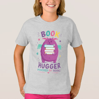 Camiseta Infantil Monstro Fofo Abraça Livros | Lei