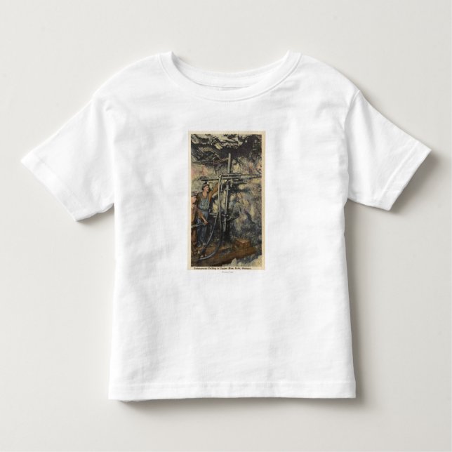 Camiseta Infantil Montículo, Montana - perfuração subterrânea no (Frente)