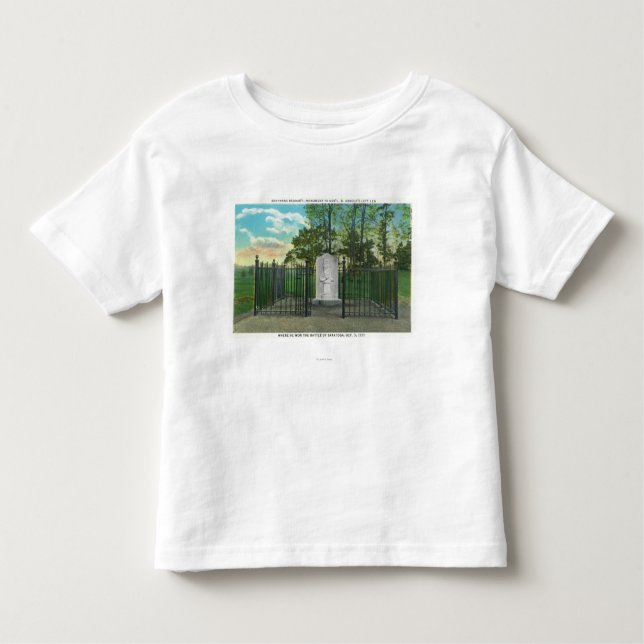 Camiseta Infantil Monumento esquerdo do pé do Gen Benedict Arnold (Frente)