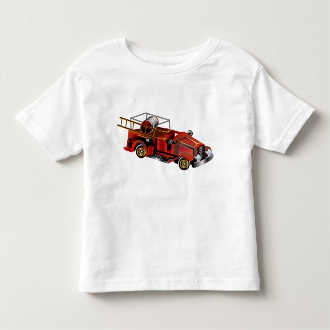 Camiseta Infantil Motor de Fogo "adicione o seu próprio nome" (Frente)