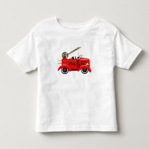 Camiseta Infantil Motor de Fogo "adicione o seu próprio nome"