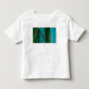 Camiseta Infantil Mt. Capa e ponte de um estado a outro nos salmões