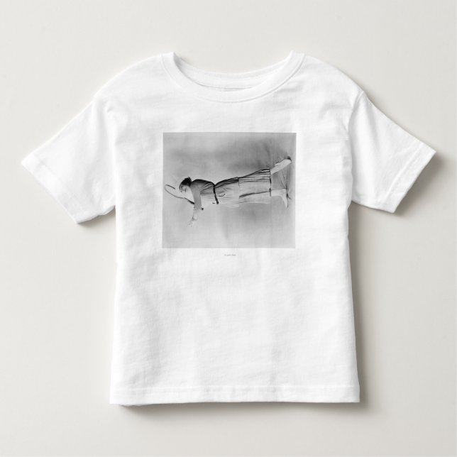 Camiseta Infantil Mulher Swing Tênis Raquet (Frente)